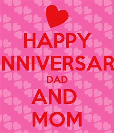 Happy Anniversary Dad And Mom Poster Isaac Keep Calm O Matic