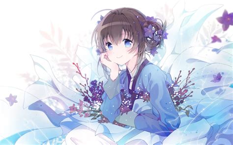 Download 2880x1800 Anime Girl Traditional Clothes