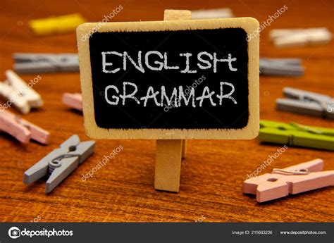 Conceptual Hand Writing Showing English Grammar Business Photo