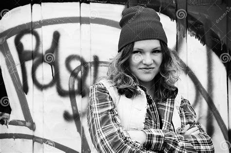 Graffiti Girl Stock Image Image Of Contrast Teenager 20314543