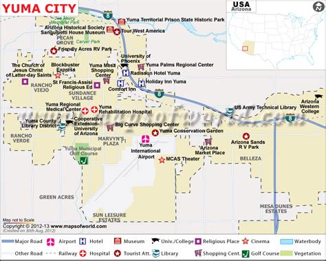 Maps Map Yuma Arizona