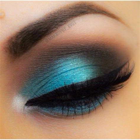 Turquoise Smoky Look Turquoise Eye Makeup Turquoise Eyeshadow