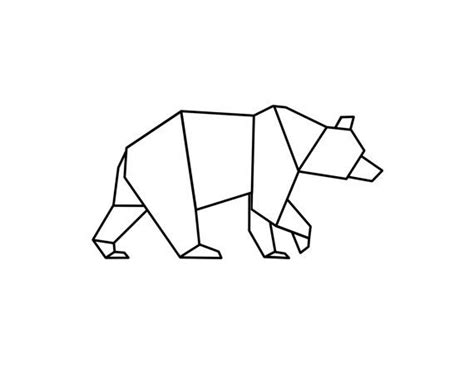 Inspiration Origami Bear Geometric Home Ideas Pinterest Bear