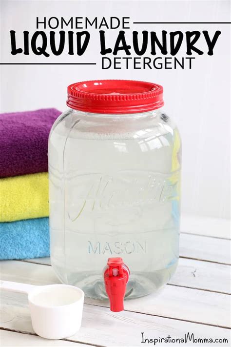 Homemade Liquid Laundry Detergent Inspirational Momma