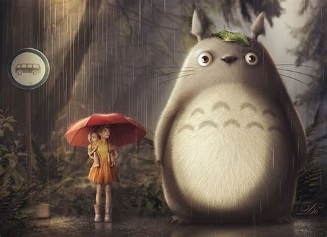 Totoro By Allad8 On Deviantart Totoro Art Studio Ghibli Fanart