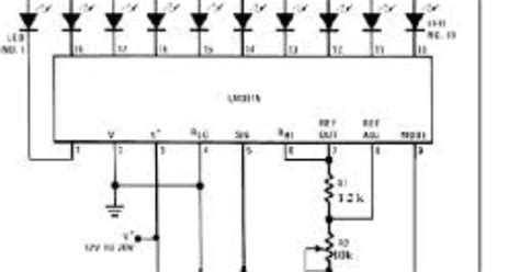 Simple 20 led vu meter datasheet guide 6 steps instructables. Wiring Schematic Diagram: 10 LED VU Meter Using LM3915 IC