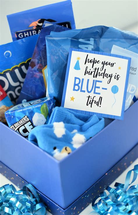 See more ideas about birthday clips, birthday clipart, clip art. Blue-Themed Birthday Gift Idea - Crazy Little Projects