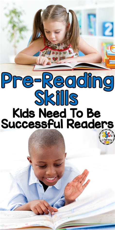 5 Pre Reading Skills Kids Need To Be Successful Readers Pre Reading