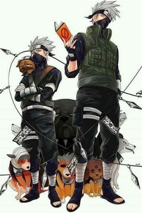 Kakashi Hatake And His Dogs Wallpaper ♥♥♥ Naruto Shippuden Sasuke