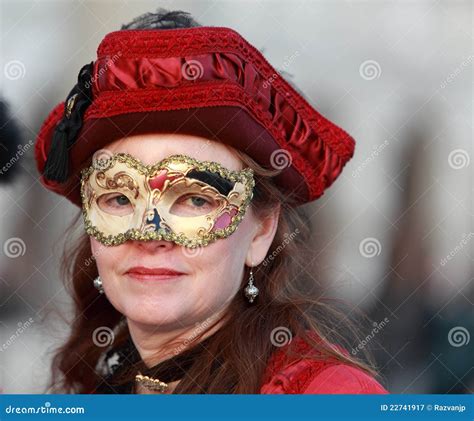 Woman With A Mask Editorial Photography Image Of Female 22741917