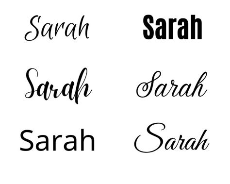 Sarah Svg Sarah Baby Name Svg Sarah Wedding Name Svg Etsy