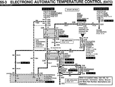 Common risks include electrocution and possible electrical open fire. 1993 Lincoln Town Car EATC Wiring DIagram | Auto Wiring ...