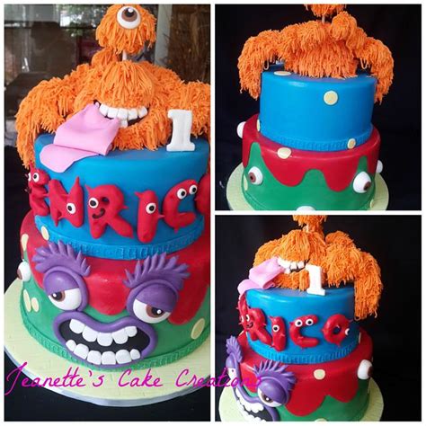 Monster Cake 2 Decorated Cake By Jeanettes Cake Cakesdecor