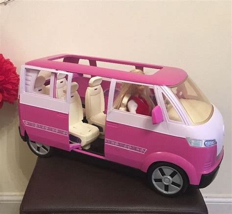 Barbie Car Bus 4 To 6 Seater Vw Volkswagen Microbus Mattel 2002 Sounds Doll Ebay Barbie
