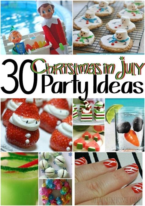We decided on santa in his swimming suit, a coconut drink and holiday lit flamingos to surprise the kids with when they woke up to their . 30 Christmas in July Party Ideas
