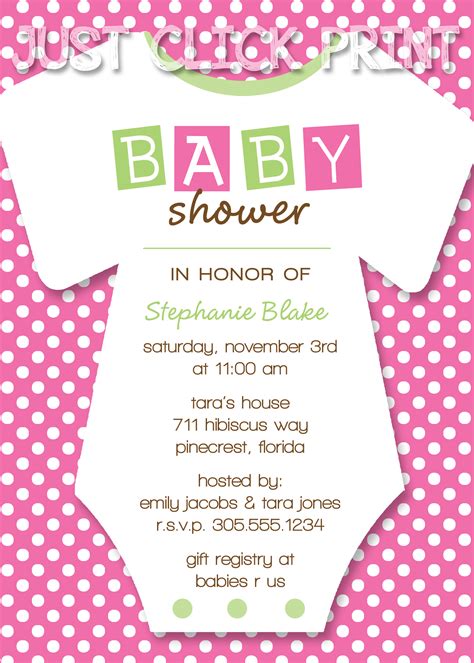 Choose from contactless same day delivery, drive up and more. Onesies Baby Shower Invitation Printable Any Color · Just ...