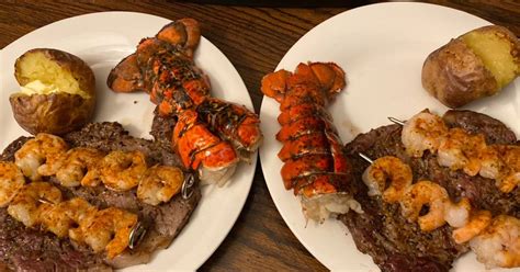 Steak And Lobster Meal Recipe Surf And Turf Steak And Lobster Tails
