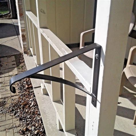 Is your old, rusty handrail looking its age? NEW Handrail Wrought Iron 1-2 steps Steel Grab Rail Single ...