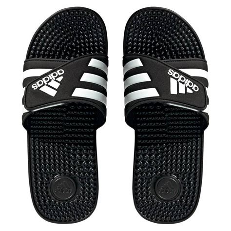Sandalias Adidas Adissage Slide Negra Blanco Atleta Tienda