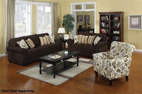 Versatile enough to take it with you on vacation or anywhere you go. Rosalie Brown Fabric Sofa and Loveseat Set - Steal-A-Sofa Furniture Outlet Los Angeles CA