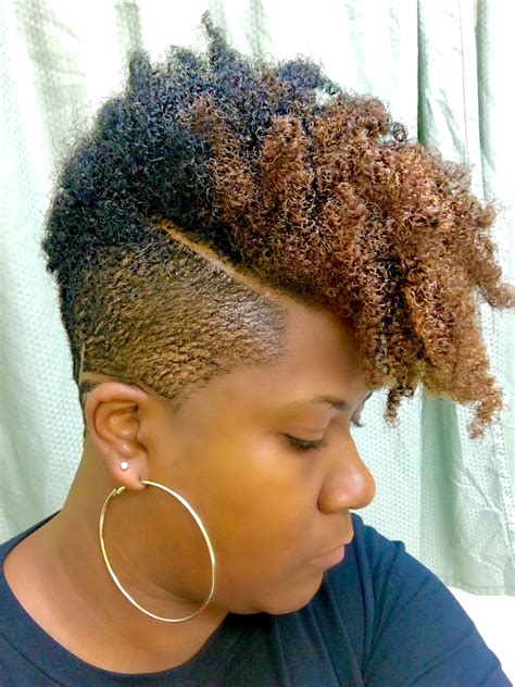 Short Natural Hairstyle With Shaved Sides Hairstyle Ideas