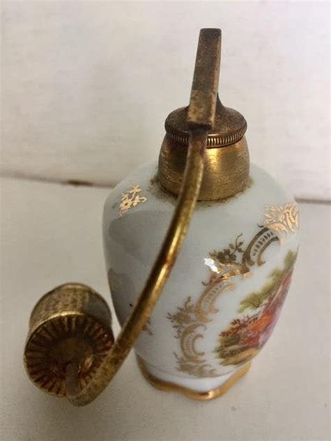 Vintage French Limoges Porcelain Perfume Bottle Etsy