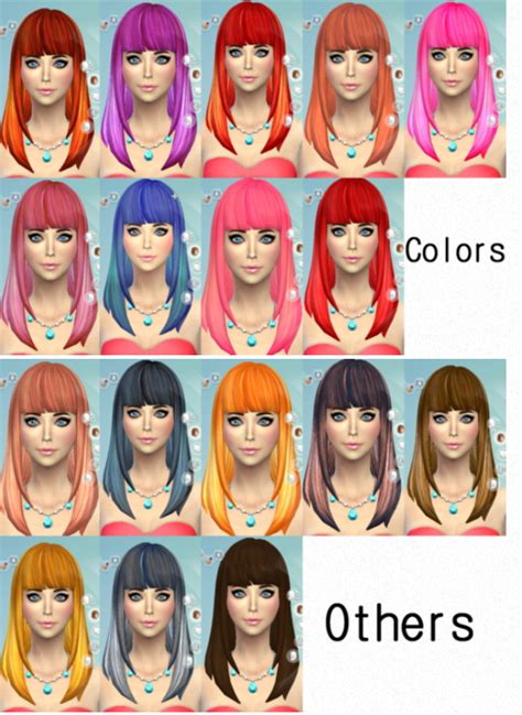 Darkiie Sims 4 35 Hair Recolors • Sims 4 Downloads