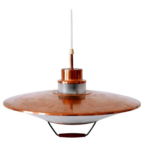 Elegant Mid Century Modern Teak Pendant Lamp Or Hanging Light