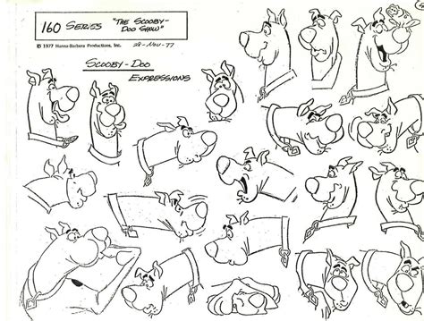 Scooby Doo Model Sheet Cartoon Character Design Scooby Doo Tattoo