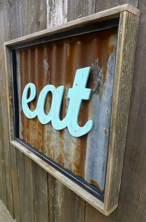 Ways To Decorate With Corrugated Metal Corrugated Metal Signs And Frames