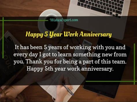 60 Happy Work Anniversary Quotes With Images