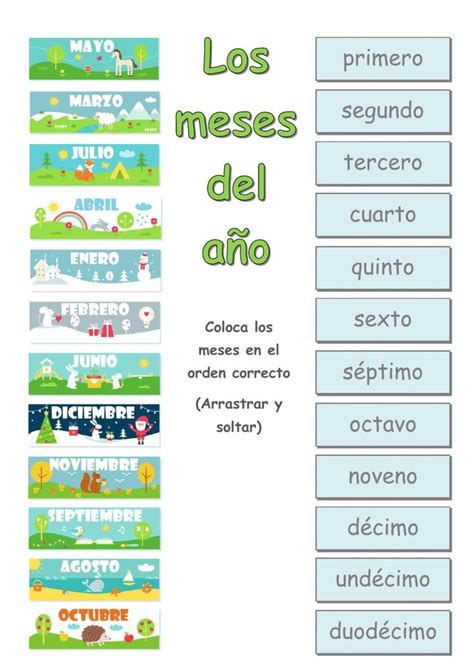 Transacciones en los primeros/ últimos seis meses del año activos pasivos 43 best Meses del ano images on Pinterest | Learn spanish ...