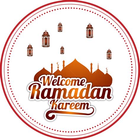 Insignia Radial Bienvenido Ramadán Png Ramadán Islam Musulmán Png Y