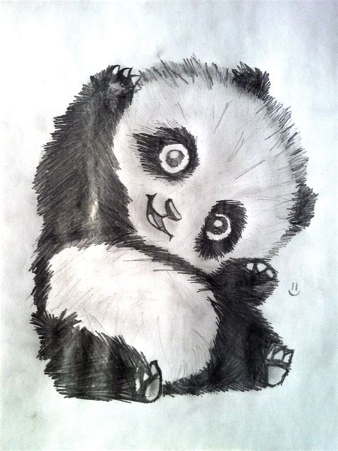 Just A Cute Panda By Lemur3817 On Deviantart Panda Drawing Panda