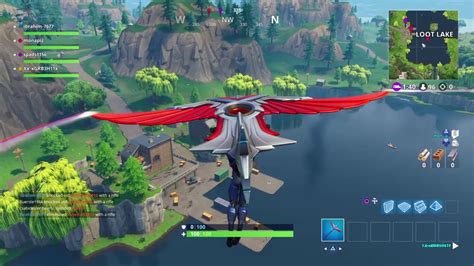 Fortnite Playground Mode Attempting To Jump Loot Lake The