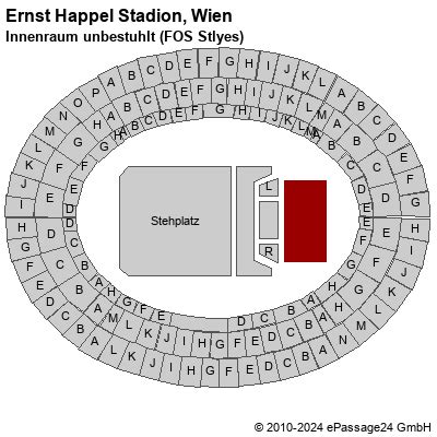 Ernst Happel Stadion Wien Innenraum Unbestuhlt Centerstage Saalplan