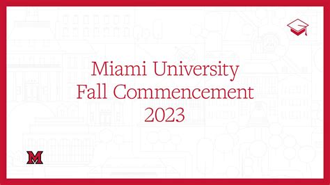 Miami University Fall 2023 Commencement Money Reference