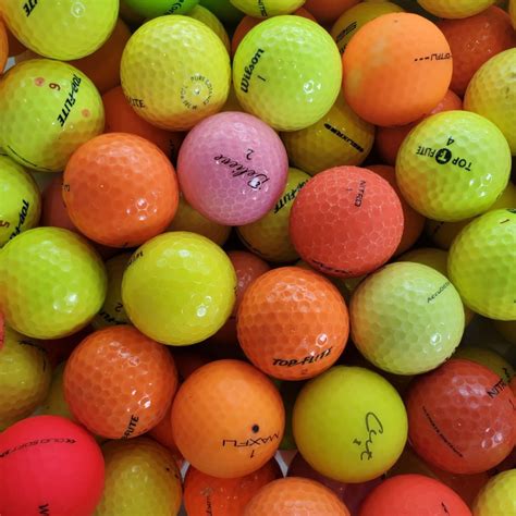 Recyled Coloured Golf Balls Riverside Golf Centers