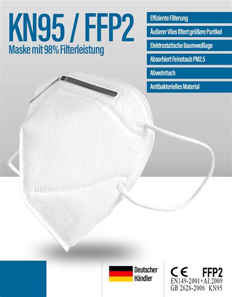 Used 4 layers of nonwoven filter with meltblown. FFP2 Maske KN95 Corona Atemschutzmaske kaufen | Fatburners.at