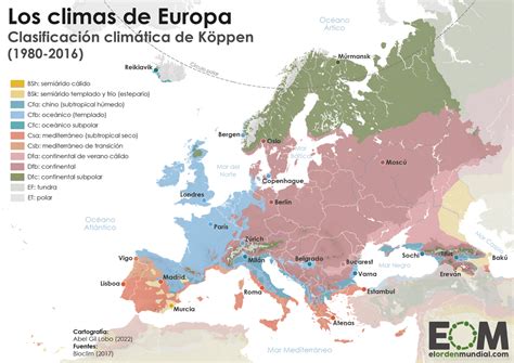 🌦️¿cuántos Climas Existen En El Mapa Europa Existen Al Menos 12 Climas