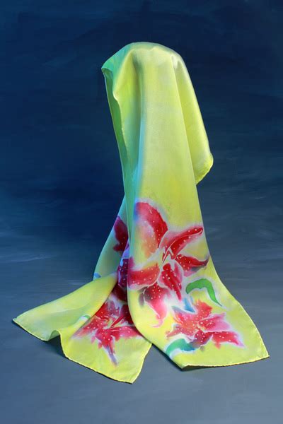 Hand Painted Scarves Art Creations By Joyce