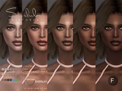 Natural Skintone Overlay For Female Sims By S Club The Sims 4 Catalog