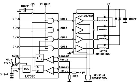 5 Phase Stepper Motor Driver Circuit Diagram