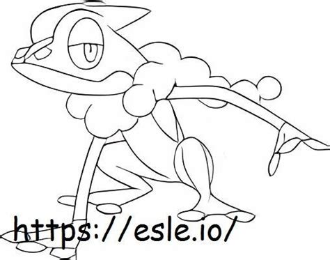 Frogadier Coloring Page