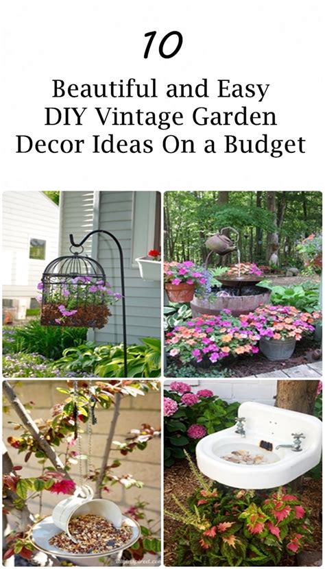 Diy Vintage Garden Decor Ideas 45 Best Vintage Garden Decor Ideas And