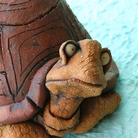 Turtle Sculpture Ceramic Container