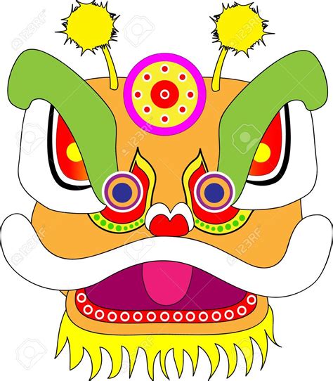 Masks Clipart Chinese Dragon 9 Chinese Dragon Drawing Lion Head