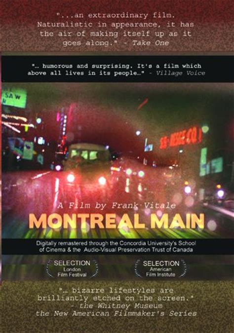 Montreal Main Film De Frank Vitale Films Du Québec