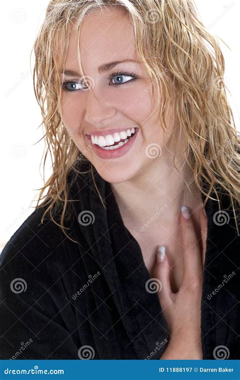 Beautiful Laughing Happy Young Blond Woman Royalty Free Stock