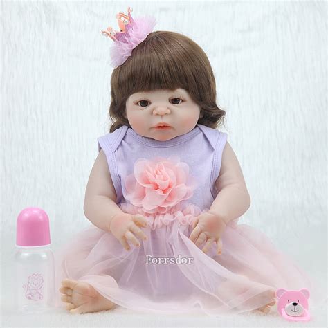 Curly Girl Reborn Babies Doll 23 Full Silicone Reborn Baby Dolls